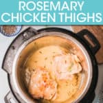 TWO CHICKEN THIGHS IN AN INSTANT POT