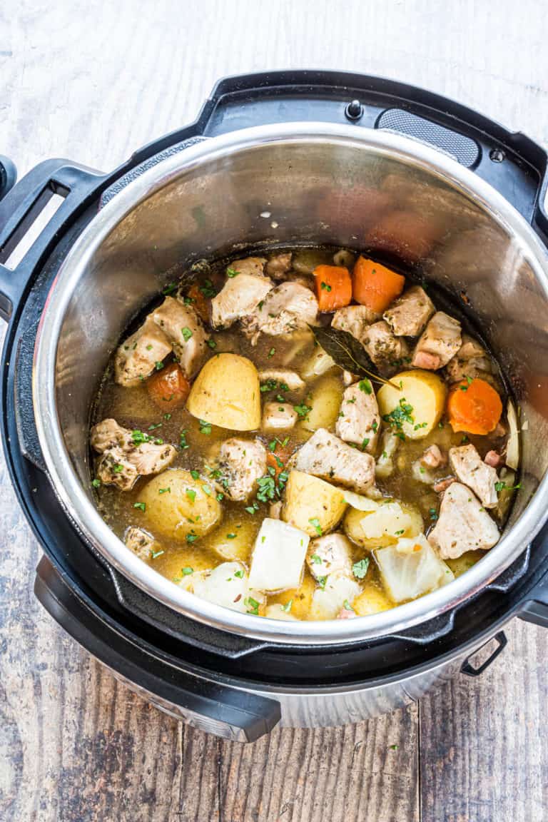 Dump and Start Instant Pot Irish Chicken Stew - Budget Delicious