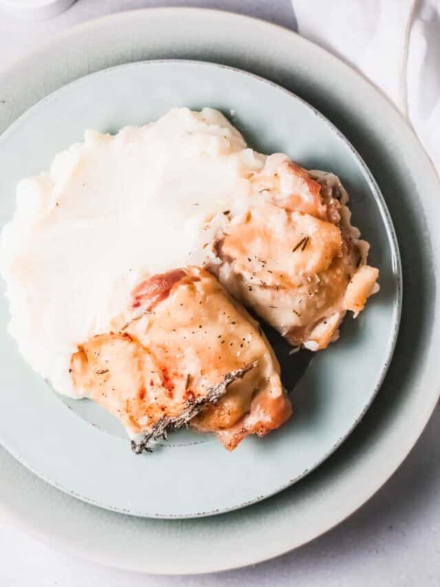 Creamy Rosemary Chicken Thighs Made in Instant Pot Story