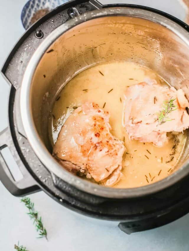 Creamy Rosemary Instant Pot Chicken Thighs Story