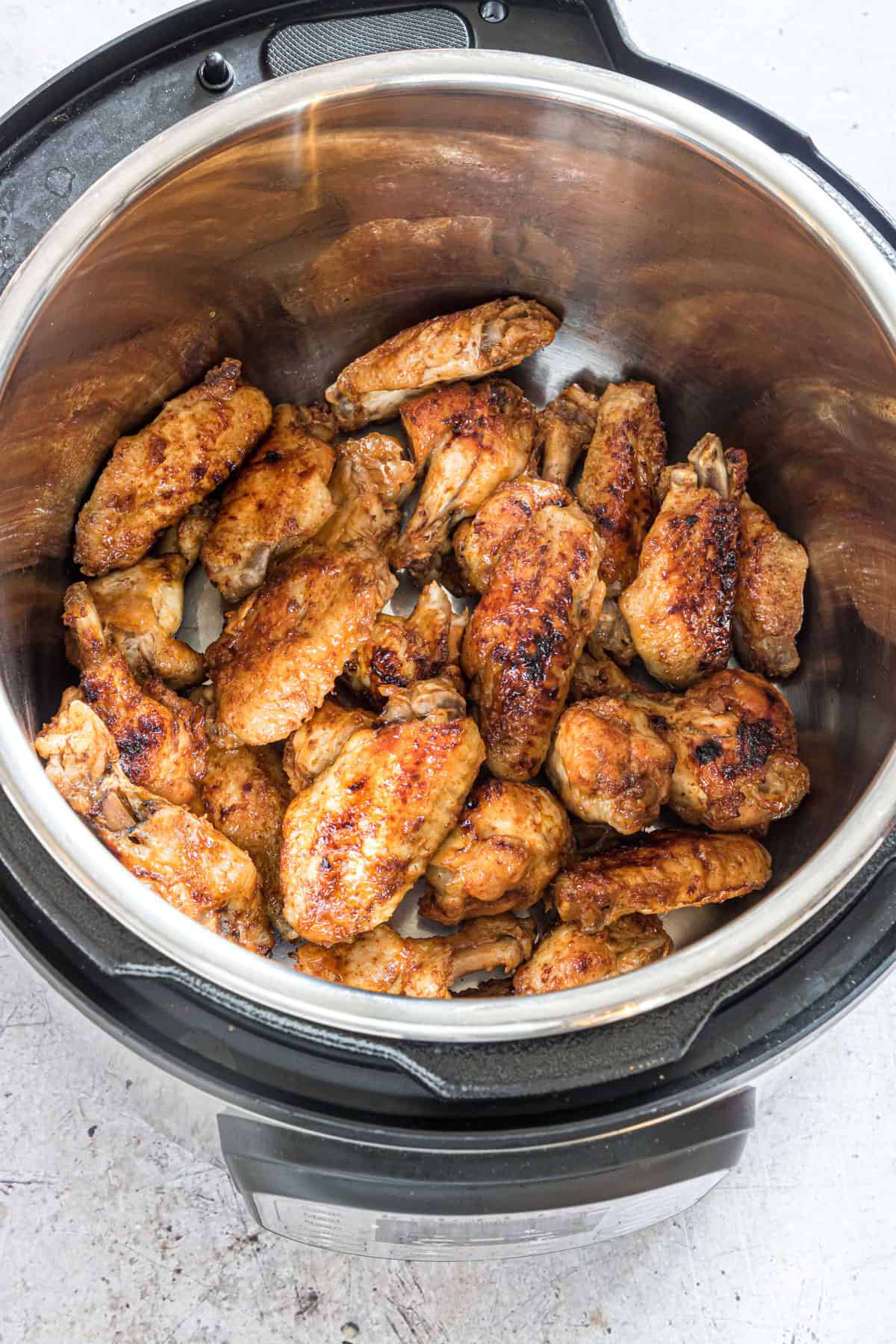 Instant Pot Chicken Wings in a pressure cooker.