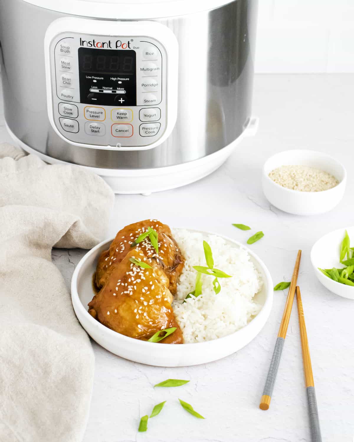 Instant Pot Honey Garlic Chicken - Budget Delicious