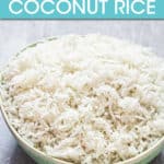 COCONUT RICE IN A BOWL