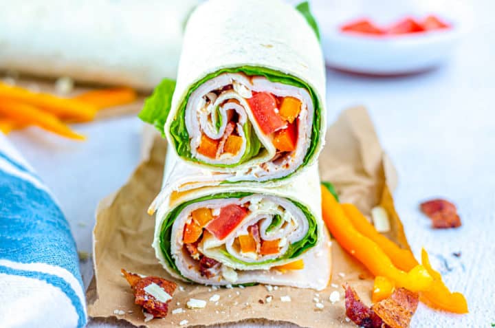 Chicken Bacon Ranch Wraps - Budget Delicious