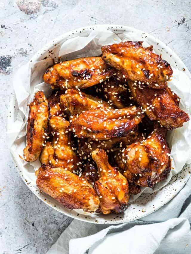 Sticky Air Fryer Chicken Wings Story