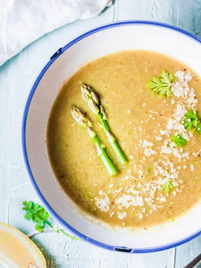 Healthy Instant Pot Asparagus Soup Story