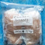 the final step for how to freeze chicken breast