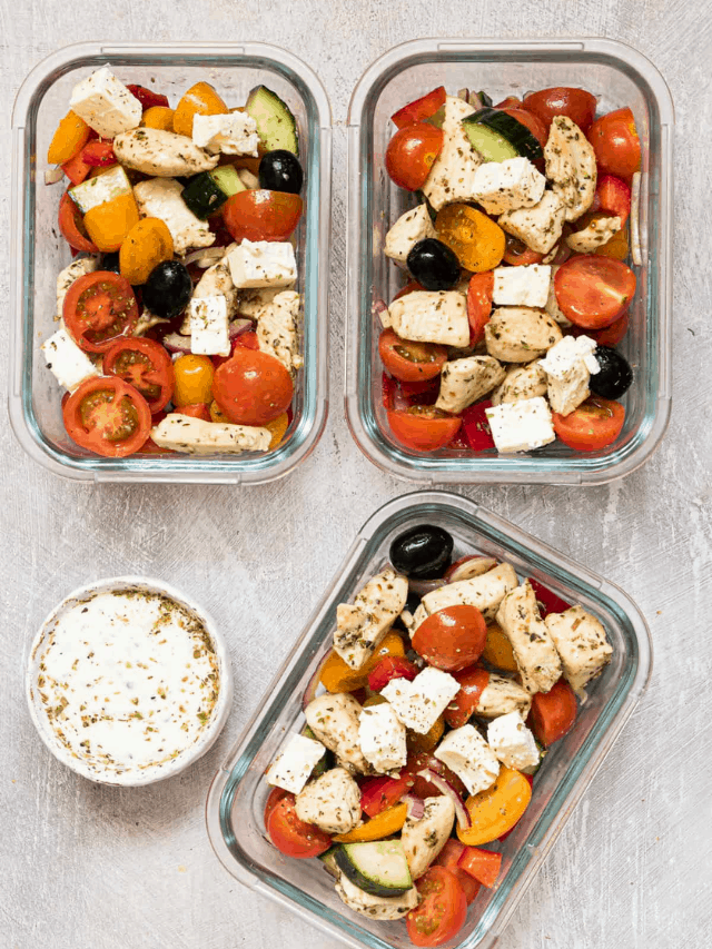 Greek Chicken Meal Prep Bowls - Budget Delicious