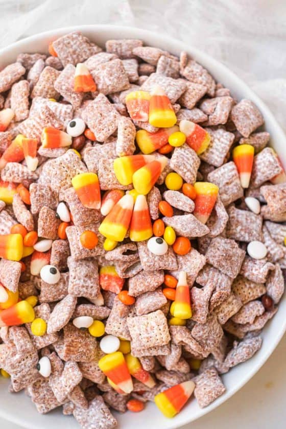 Halloween Puppy Chow - Budget Delicious