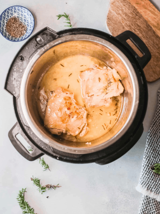Easy Rosemary Instant Pot Chicken Thighs Story