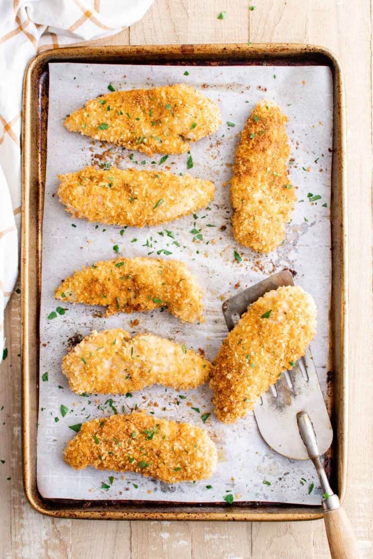 Oven Baked Chicken Tenders (Crispy Golden) - Budget Delicious