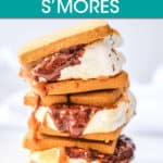 three stacked s'mores