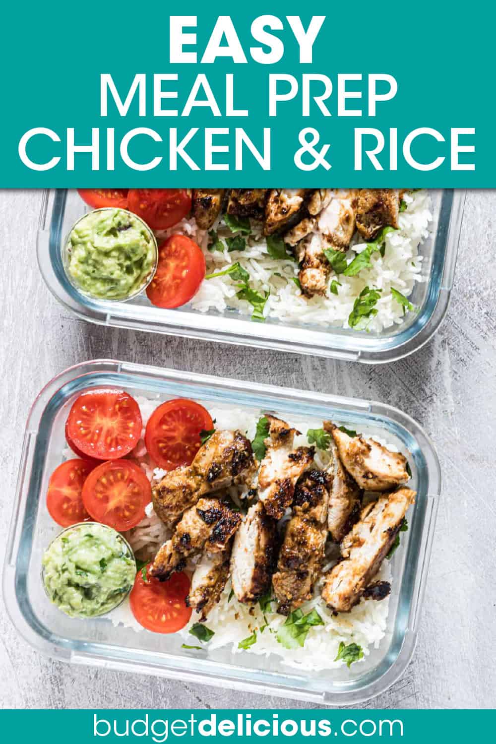 Meal Prep Chicken and Rice (20 Minutes) - Budget Delicious