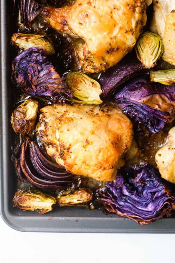 Sheet Pan Chicken Thighs - Budget Delicious