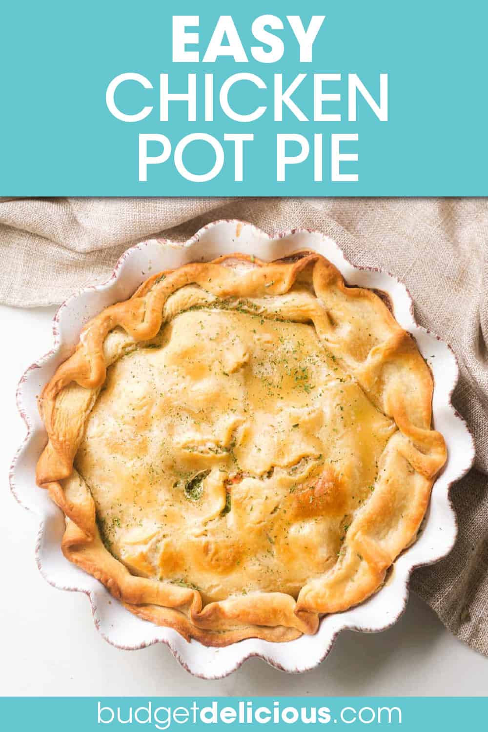 Easy Chicken Pot Pie - Budget Delicious