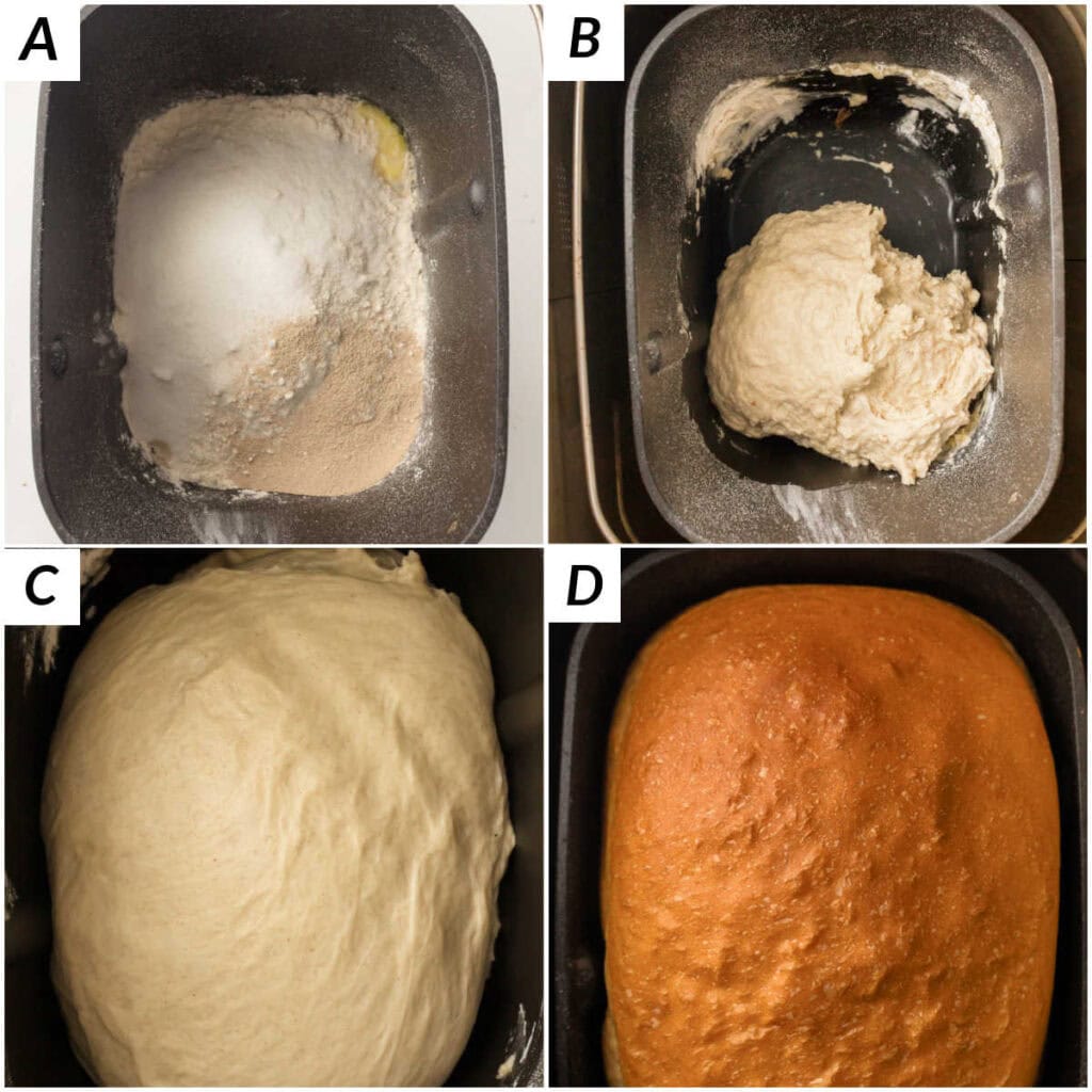 Bread Machine White Bread step by step.